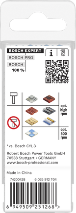 Bosch EXPERT HEX-9 multifunkcionális építőipari fúrószár, 4 x 45 x 90 mm.